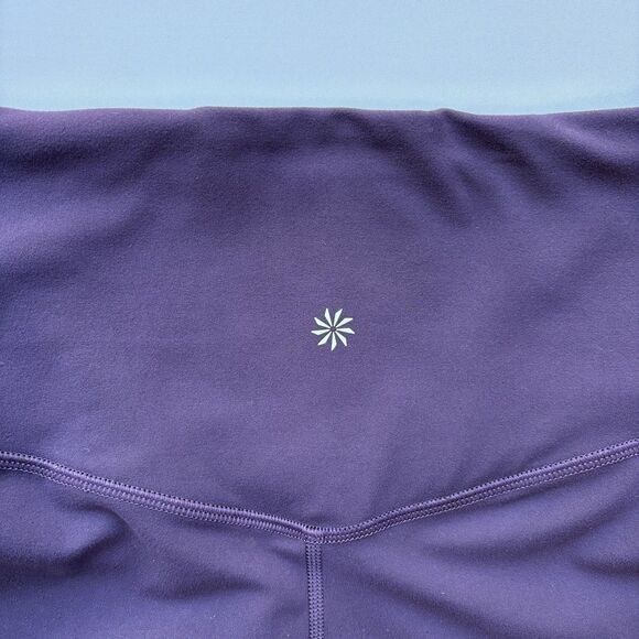 Athleta Elation Wide Leg Pant Size XS Purple High Rise Pull-On Stretch Yoga Soft - Picture 6 of 16